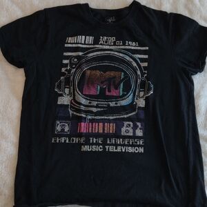 Black MTV Graphic T-Shirt